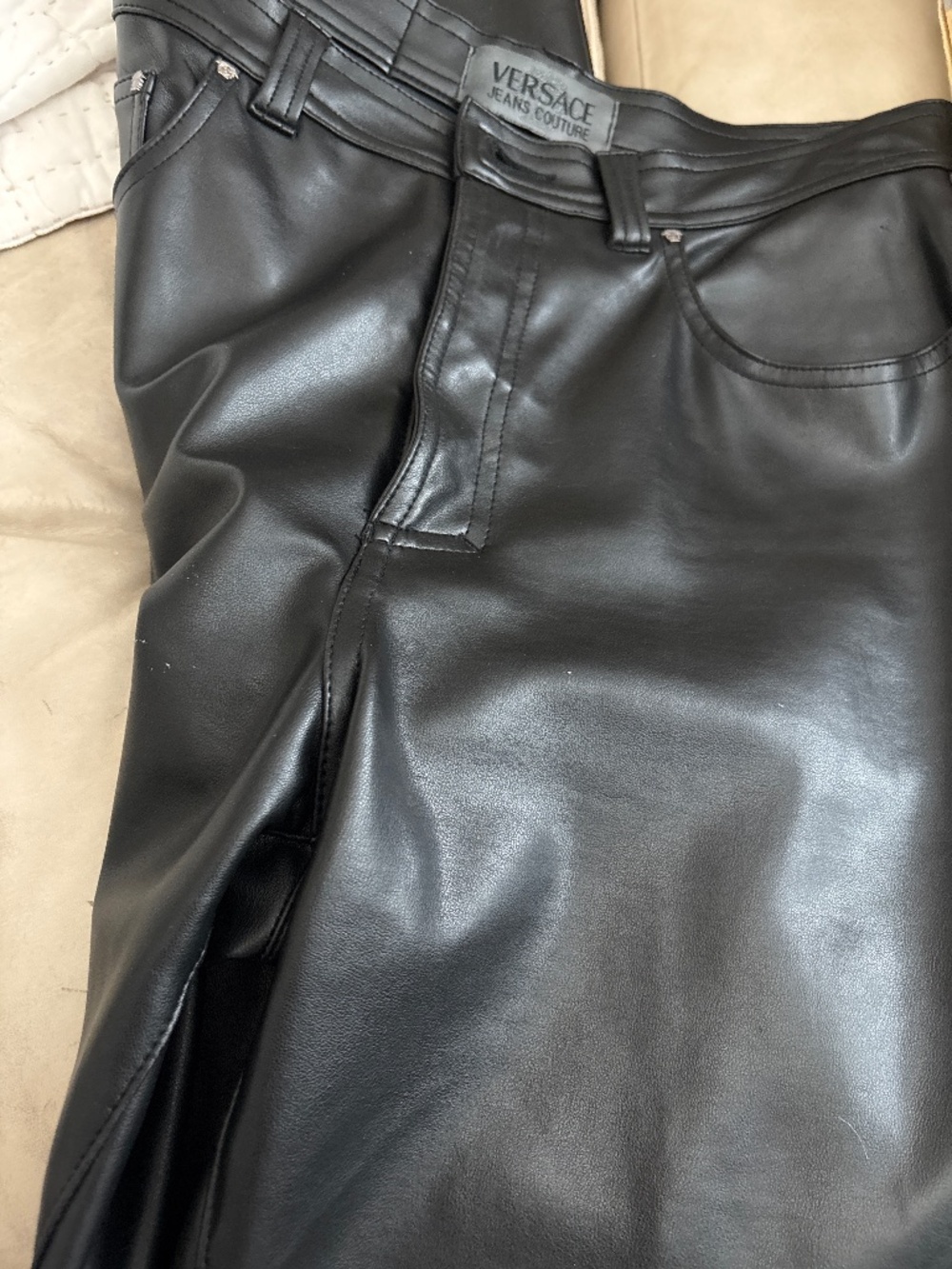 Designer Vintage VersaceLeather Jean Couture